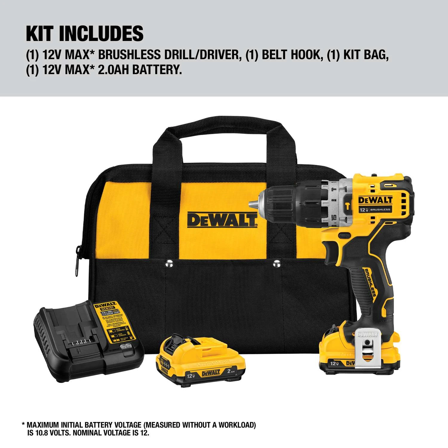 DeWalt 12V MAX Xtreme 3/8 In. Brushless Cordless Hammer Drill Kit (Battery & Charger) 5 DeWalt 12V MAX Xtreme 3/8 In. Brushless Cordless Hammer Drill Kit (Battery & Charger) - Image 3