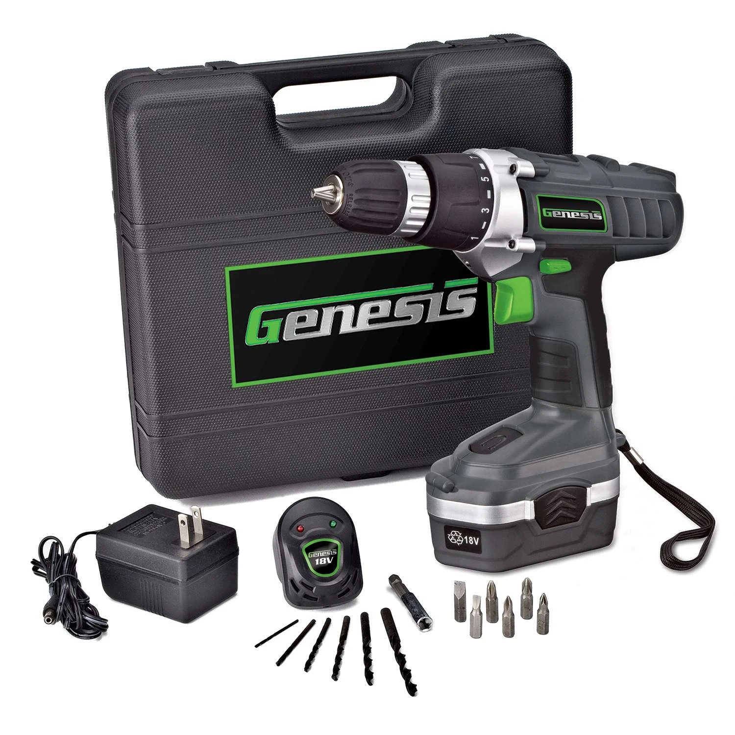 Genesis 18V 3/8 In. Brushless Cordless Drill/Driver Kit (Battery & Charger) 3 Genesis 18V 3/8 In. Brushless Cordless Drill/Driver Kit (Battery & Charger)