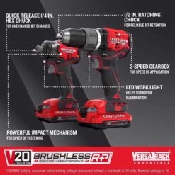 Craftsman V20 Brushless RP Cordless 2 Tool Combo Kit -Makillta Store 102eae4d 986a 4a8c 869b fd35f6a20a81
