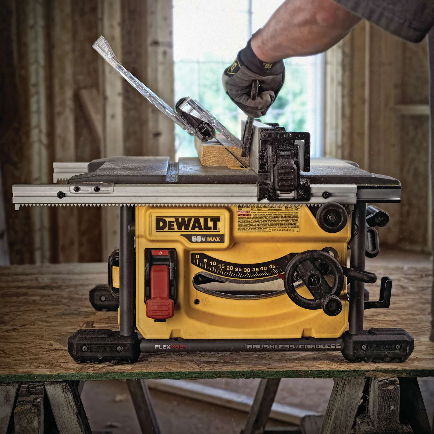 DeWalt 60V MAX FLEXVOLT Cordless 8-1/4 In. Table Saw Kit (Battery & Charger) 9 DeWalt 60V MAX FLEXVOLT Cordless 8-1/4 In. Table Saw Kit (Battery & Charger) - Image 7