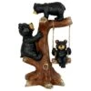 Exhart Resin Multi-color 14 In. Bear Family Garden Statue