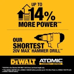 DeWalt 20V MAX ATOMIC 1/2 In. Brushless Cordless Hammer Drill Kit (Battery & Charger) -Makillta Store 29693b92 1cce 4667 8d9d 323cc18fbd67
