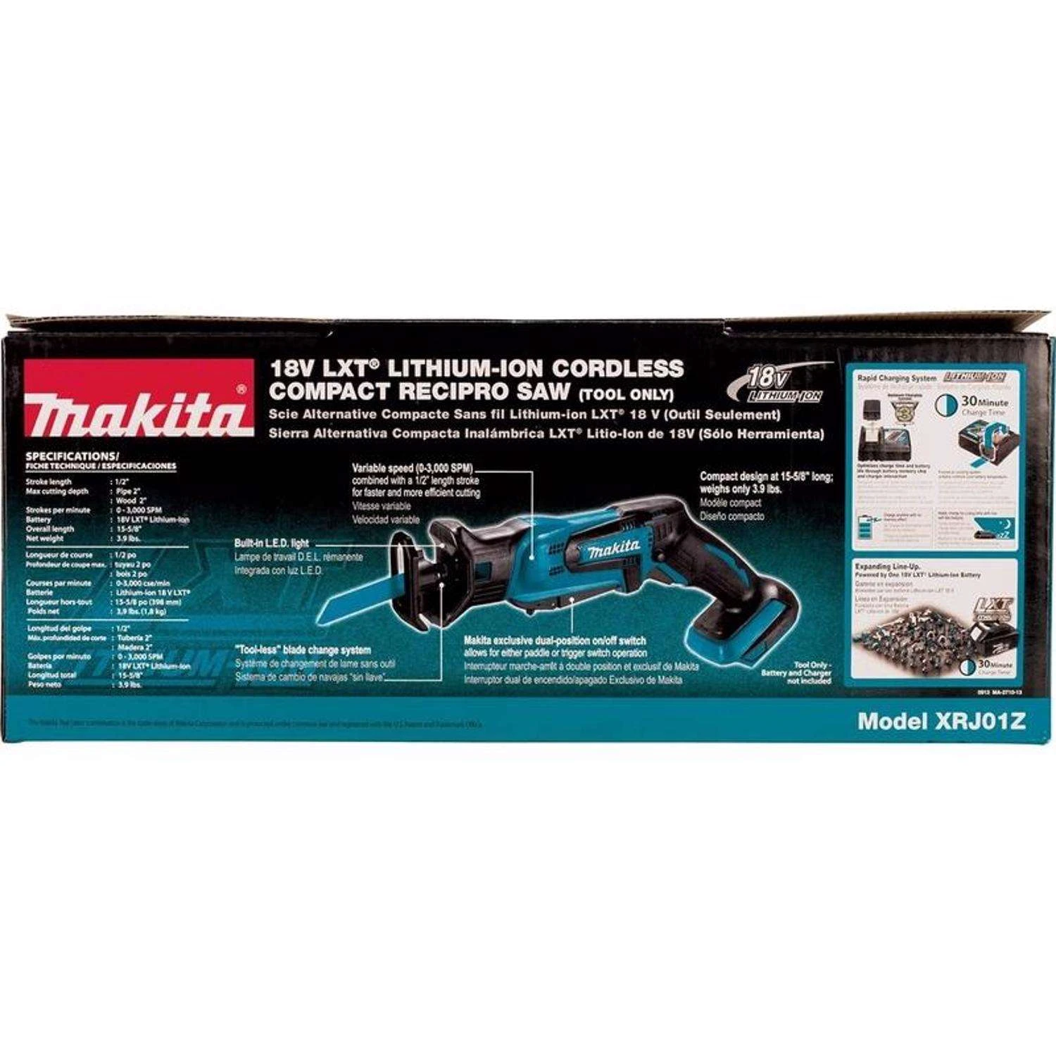 Makita 18V LXT Cordless Brushed Compact Reciprocating Saw Tool Only 5 Makita 18V LXT Cordless Brushed Compact Reciprocating Saw Tool Only - Image 3