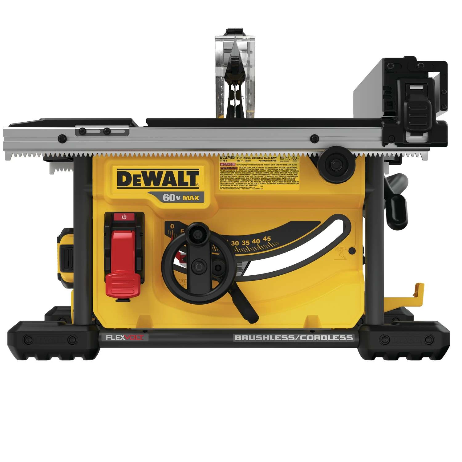DeWalt 60V MAX FLEXVOLT Cordless 8-1/4 In. Table Saw Kit (Battery & Charger) 5 DeWalt 60V MAX FLEXVOLT Cordless 8-1/4 In. Table Saw Kit (Battery & Charger) - Image 3