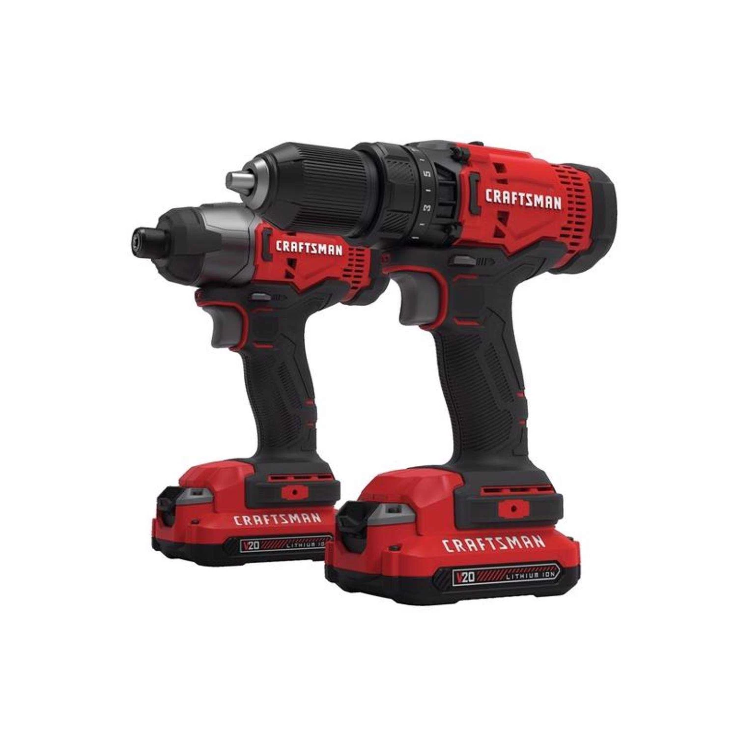 Craftsman V20 Cordless Brushed 2 Tool Drill/Driver And Impact Driver Kit 3 Craftsman V20 Cordless Brushed 2 Tool Drill/Driver And Impact Driver Kit