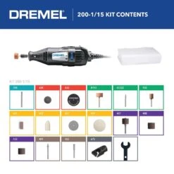 Dremel 200 Series 0.9 Amps Corded 2-Speed Rotary Tool Kit -Makillta Store 43077b39 9e21 4056 8b50 226fd58b0ef1