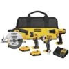 DeWalt 20V MAX Cordless Brushed 4 Tool Combo Kit -Makillta Store 49e7c977 a400 4198 9339 44bc1977502f