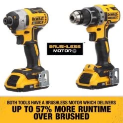 DeWalt 20V MAX Cordless Brushless 2 Tool Compact Drill And Impact Driver Kit -Makillta Store 556119fc 9587 46b7 8e93 7771f540c003