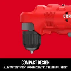 Craftsman V20 3/8 In. Brushed Cordless Right Angle Drill Tool Only -Makillta Store 7162473b a2d4 4401 bdd7 04a5a2af4259