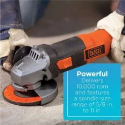 Black & Decker Black+Decker 6 Amps Corded 4-1/2 In. Angle Grinder Tool Only 10 Black & Decker Black+Decker 6 Amps Corded 4-1/2 In. Angle Grinder Tool Only -Makillta Store 752c63d2 3b13 47a3 961d 0ea6ea7f82b2