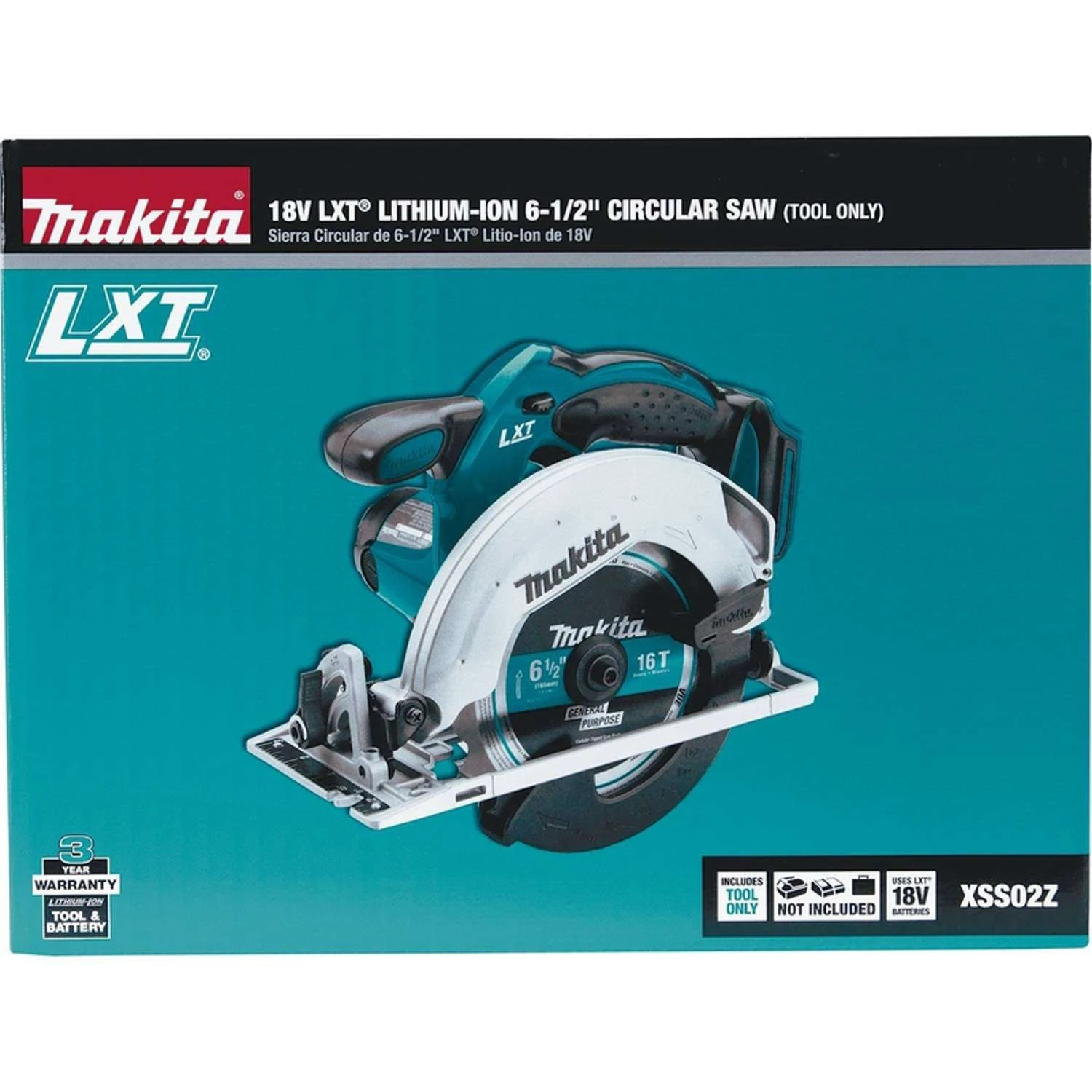 Makita 18V 6-1/2 In. Cordless Brushed Circular Saw Tool Only 4 Makita 18V 6-1/2 In. Cordless Brushed Circular Saw Tool Only - Image 2