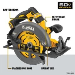 DeWalt 60V MAX 7-1/4 In. Cordless Brushless Circular Saw Kit (Battery & Charger) -Makillta Store 9bdbeedc 5f3e 49a7 9cfd 76132342e499