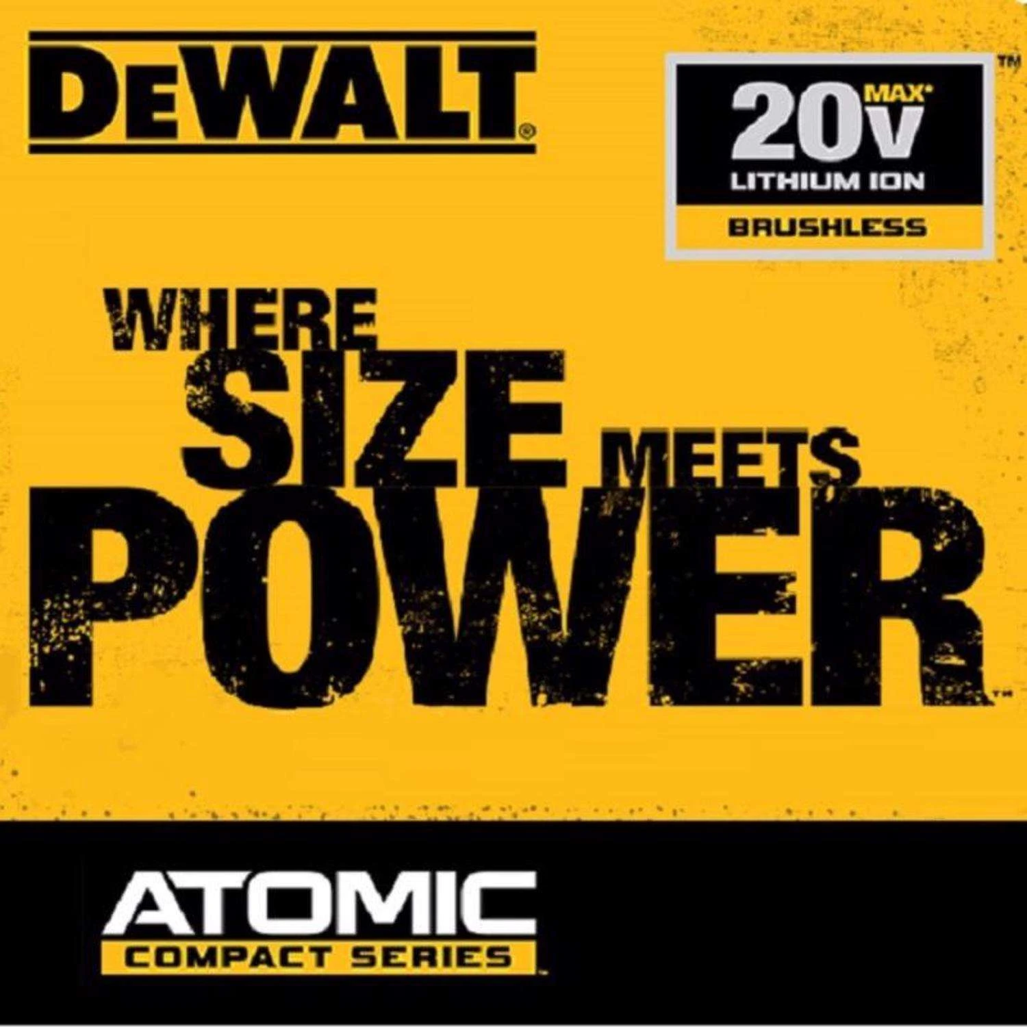 DeWalt 20V MAX ATOMIC Cordless Brushless One-Handed Reciprocating Saw Tool Only 10 DeWalt 20V MAX ATOMIC Cordless Brushless One-Handed Reciprocating Saw Tool Only - Image 8