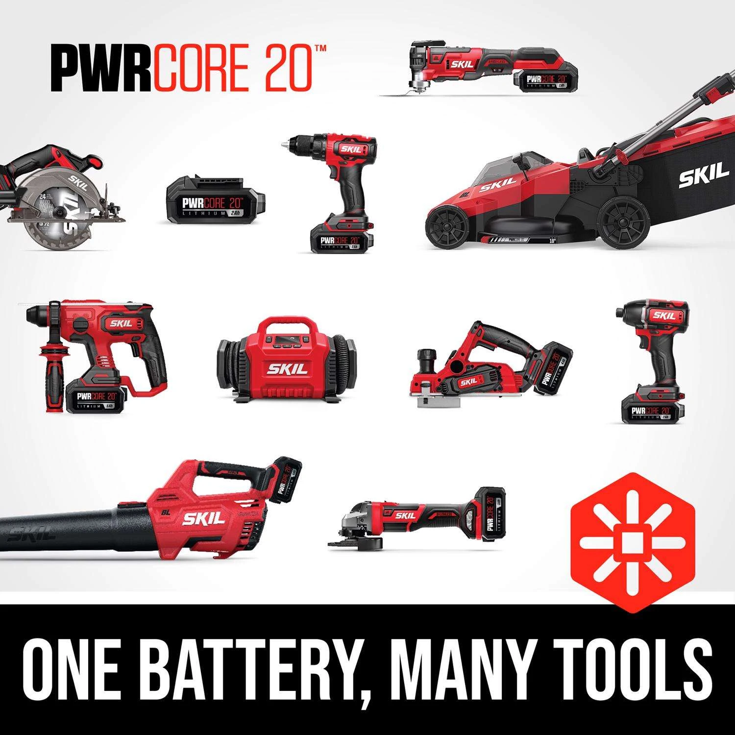 SKIL 20V PWR CORE 20 Cordless Brushed Reciprocating Saw Kit (Battery & Charger) 6 SKIL 20V PWR CORE 20 Cordless Brushed Reciprocating Saw Kit (Battery & Charger) - Image 4