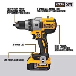 DeWalt 20V MAX XR 1/2 In. Brushless Cordless Drill/Driver Kit (Battery & Charger) -Makillta Store b79ccda6 5396 49b8 8bfd b19e7bc51063