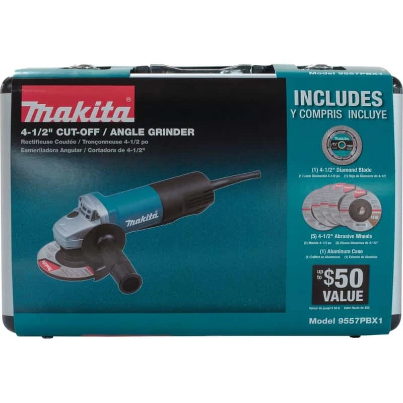 Makita 7.5 Amps Corded 4-1/2 In. Cut-Off/Angle Grinder 4 Makita 7.5 Amps Corded 4-1/2 In. Cut-Off/Angle Grinder - Image 2