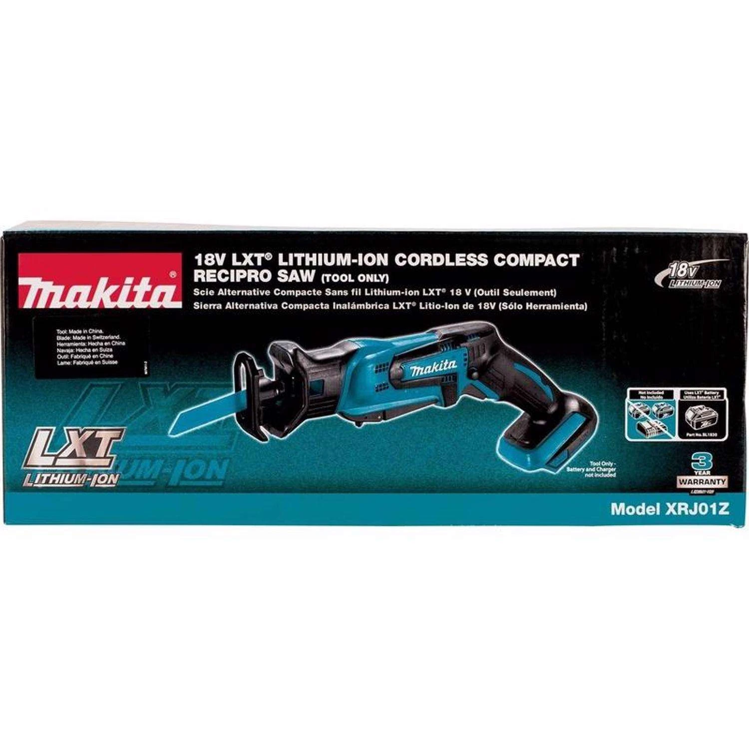 Makita 18V LXT Cordless Brushed Compact Reciprocating Saw Tool Only 4 Makita 18V LXT Cordless Brushed Compact Reciprocating Saw Tool Only - Image 2