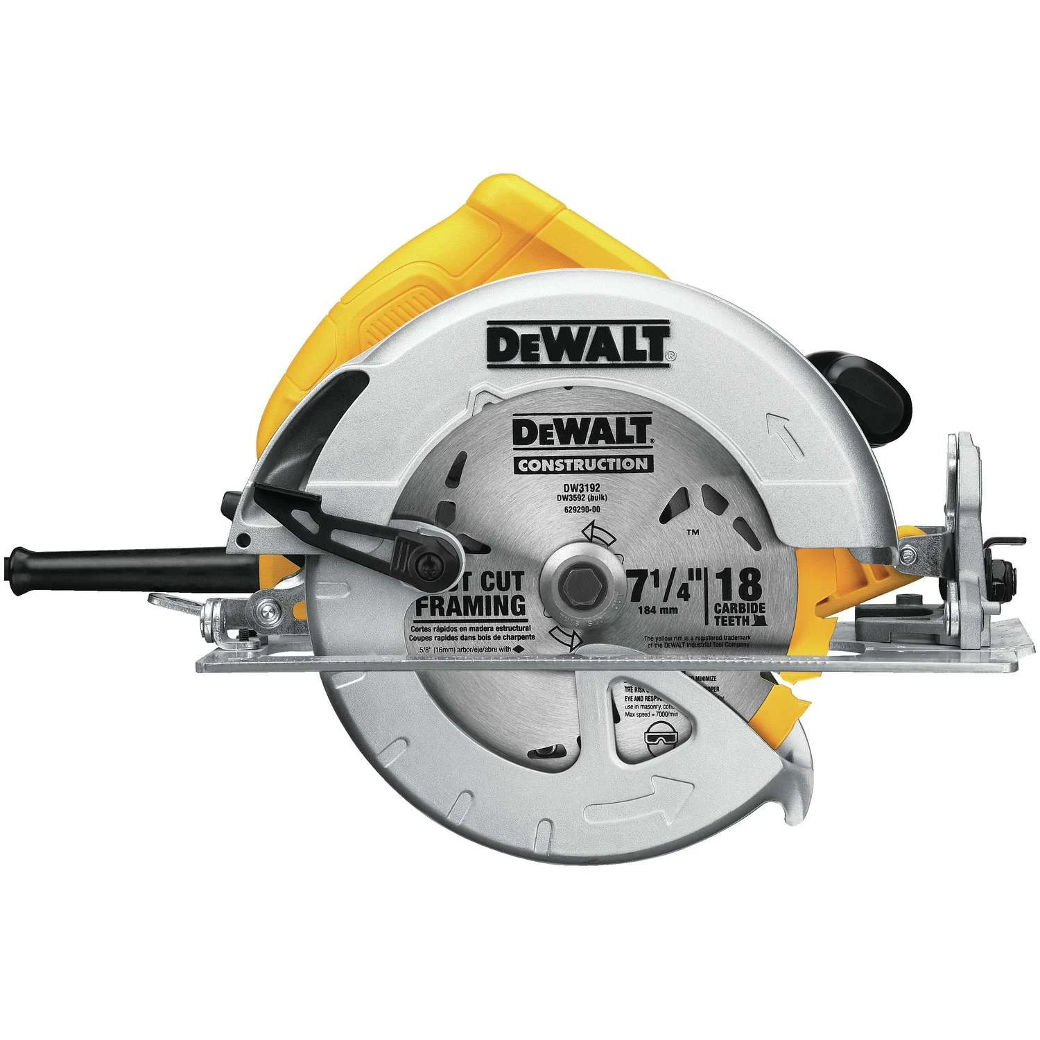 DeWalt 15 Amps 7-1/4 In. Corded Circular Saw 3 DeWalt 15 Amps 7-1/4 In. Corded Circular Saw