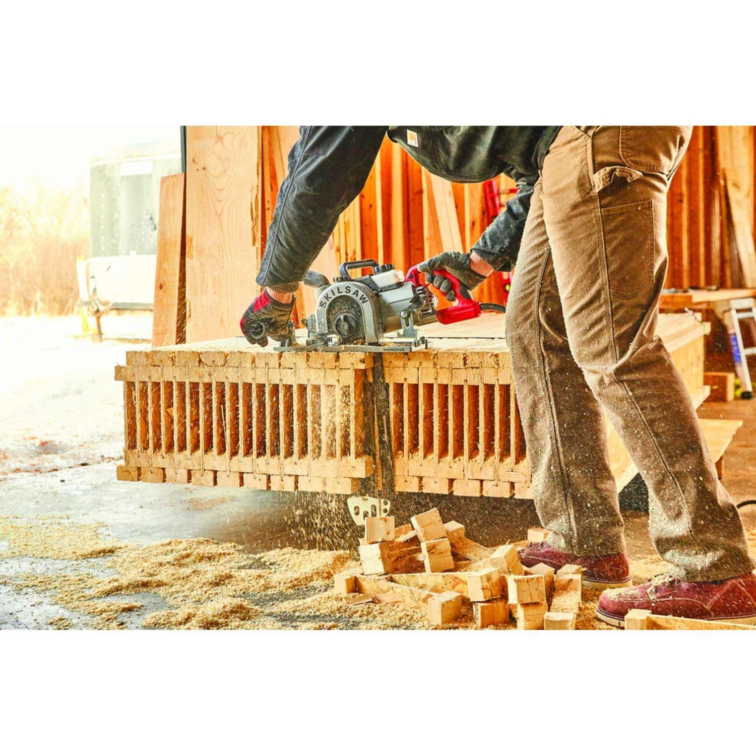 SKIL 15 Amps 16 In. Corded Worm Drive Chainsaw Tool Only 5 SKIL 15 Amps 16 In. Corded Worm Drive Chainsaw Tool Only - Image 3