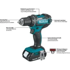 Makita 18V LXT 1/2 In. Brushed Cordless Drill/Driver Kit (Battery & Charger) -Makillta Store c0a888a2 6b80 4501 93e2 86af85cc2474