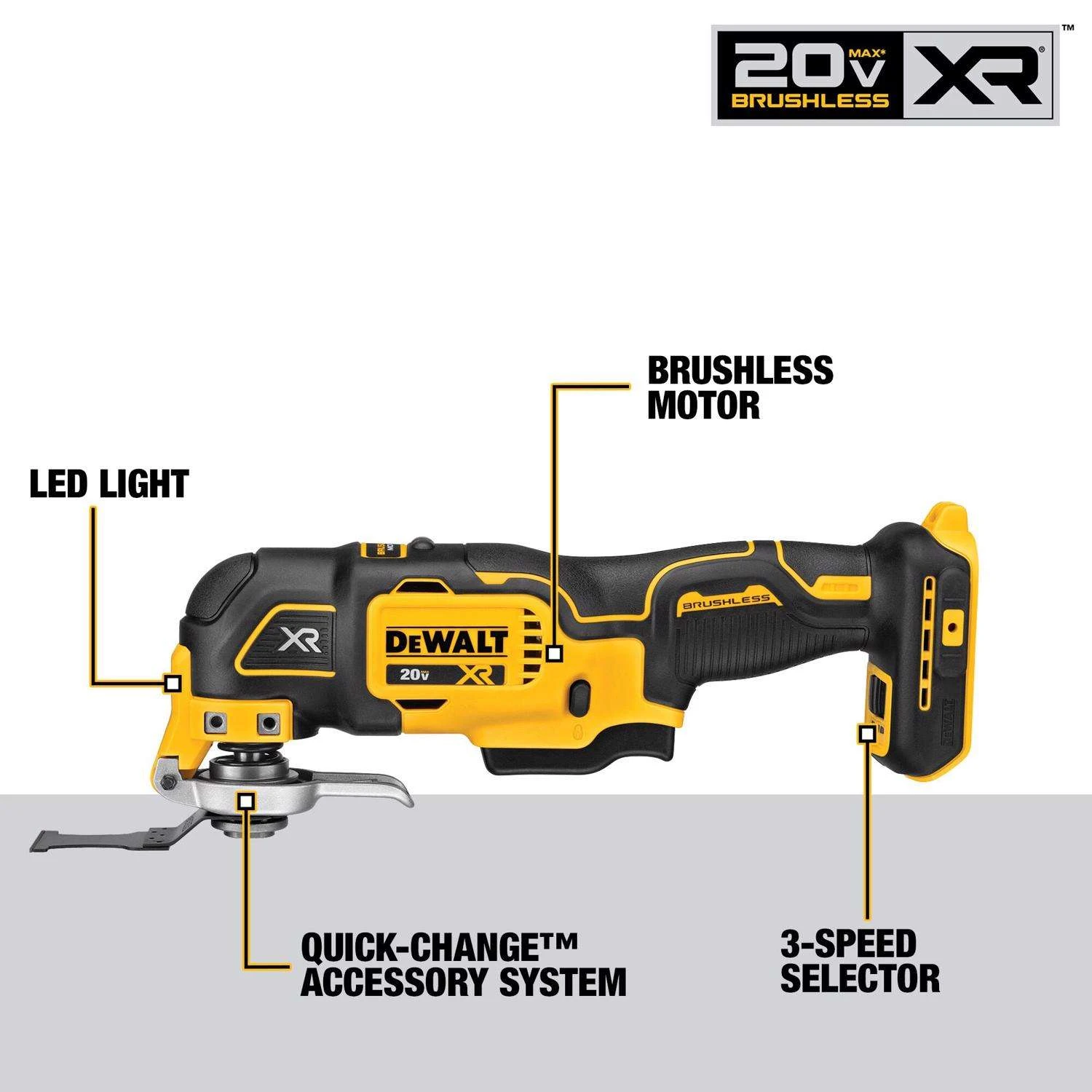 DeWalt 20V MAX XR Cordless Brushless 3 Tool Combo Kit 4 DeWalt 20V MAX XR Cordless Brushless 3 Tool Combo Kit - Image 2