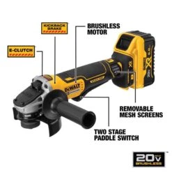 DeWalt 20V Cordless 4-1/2 In. Small Angle Grinder Kit (Battery) -Makillta Store d8ef46ad 162c 458d a9c7 bf83fddcda45