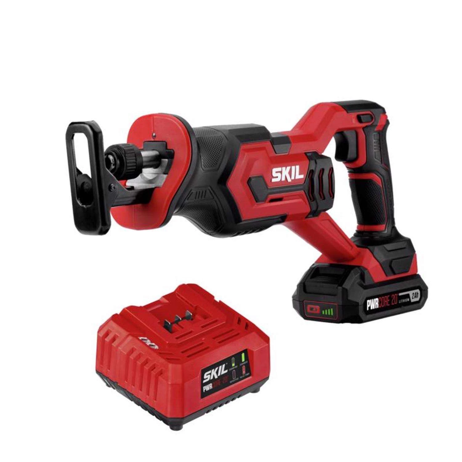 SKIL 20V PWR CORE 20 Cordless Brushed Reciprocating Saw Kit (Battery & Charger) 3 SKIL 20V PWR CORE 20 Cordless Brushed Reciprocating Saw Kit (Battery & Charger)