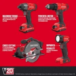 Craftsman V20 Cordless Brushed 4 Tool Combo Kit -Makillta Store e270bda3 7407 4ee5 82ba 9ab3fad9d41c