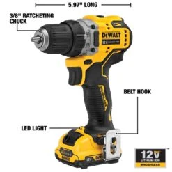 DeWalt 12V MAX Xtreme 3/8 In. Brushless Cordless Drill/Driver Kit (Battery & Charger) -Makillta Store e8421a04 ef1a 4b8e acef c98d5b1f3f43