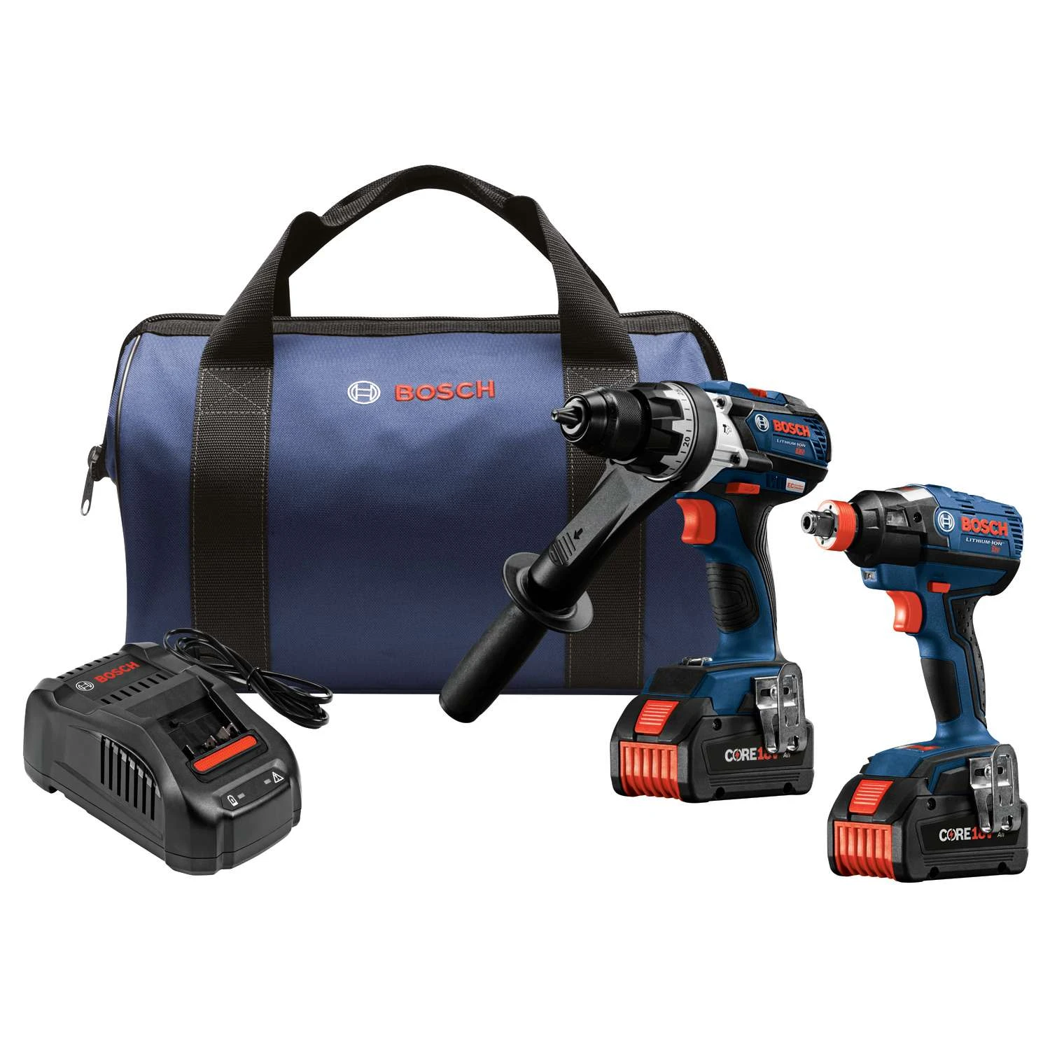 Bosch 18V CORE Cordless Brushless 2 Tool Hammer Drill And Impact Driver Kit 3 Bosch 18V CORE Cordless Brushless 2 Tool Hammer Drill And Impact Driver Kit
