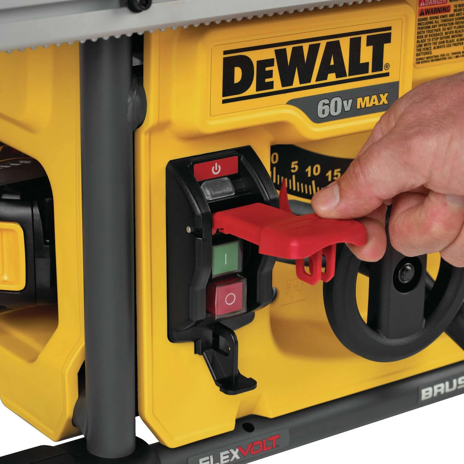 DeWalt 60V MAX FLEXVOLT Cordless 8-1/4 In. Table Saw Kit (Battery & Charger) 7 DeWalt 60V MAX FLEXVOLT Cordless 8-1/4 In. Table Saw Kit (Battery & Charger) - Image 5